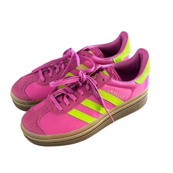 adidas Shoes - adidas Gazelle Women’s Pink with Neon NWOT